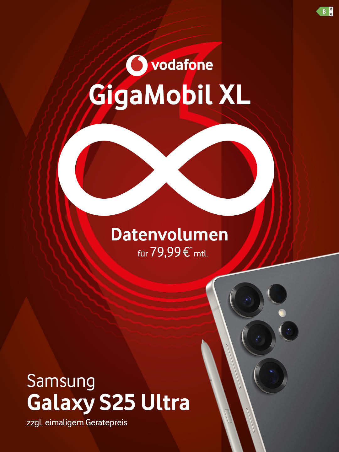 VF GigaMobil XL samsung Galaxy S25 Ultra