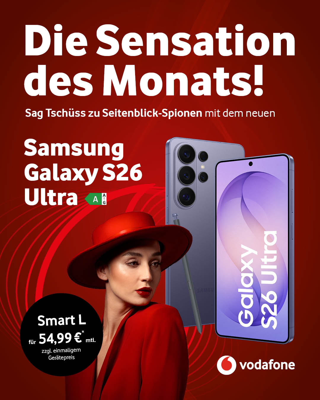 Vodafone Smart L mit Samsung Galaxy S26 Ultra